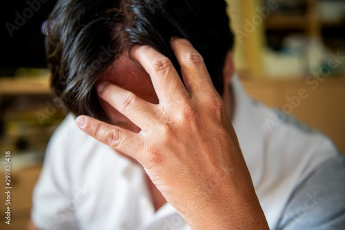 Young men were headache and felt uneasy      