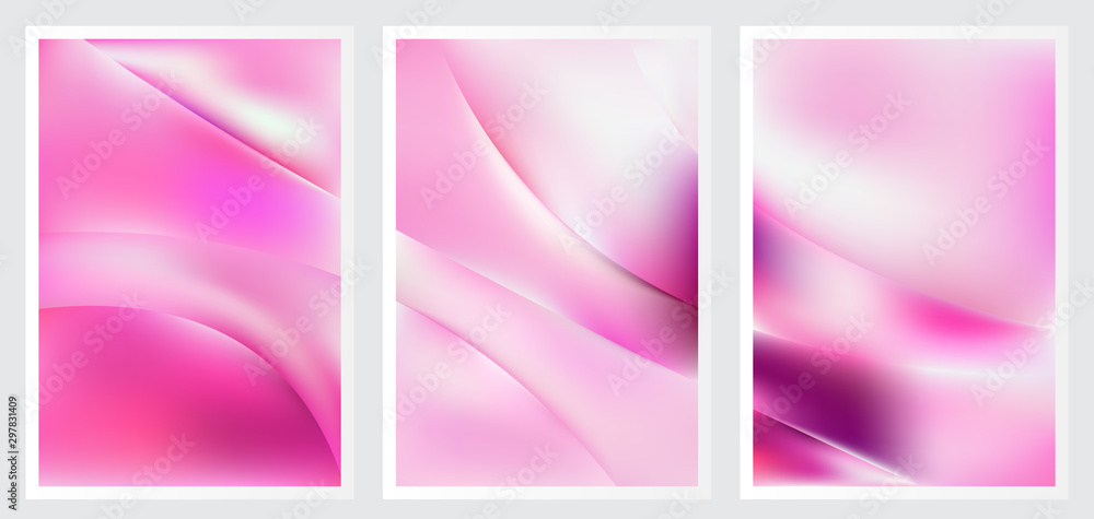 Fototapeta premium Set of abstract creative vector background design