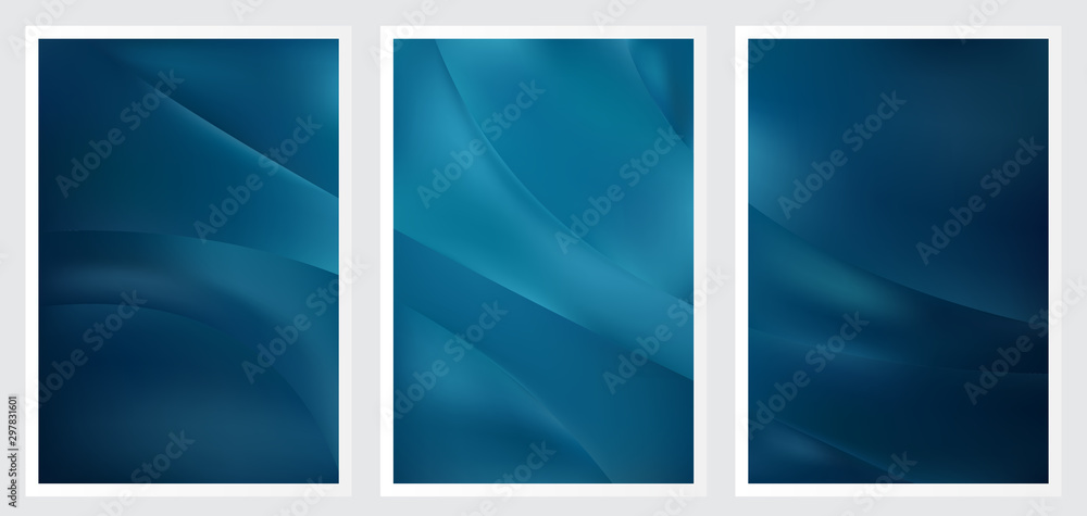 Fototapeta premium Set of abstract creative vector background design