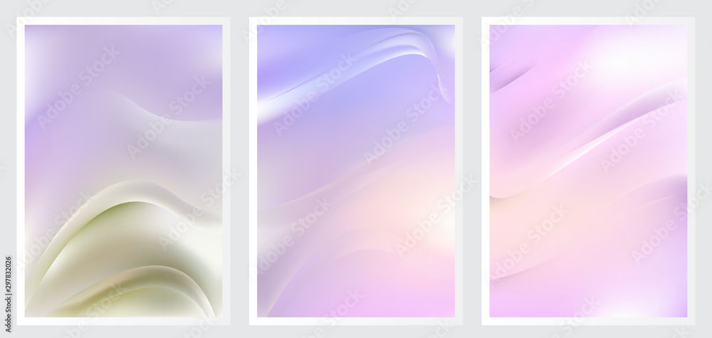 Fototapeta premium Set of abstract creative vector background design
