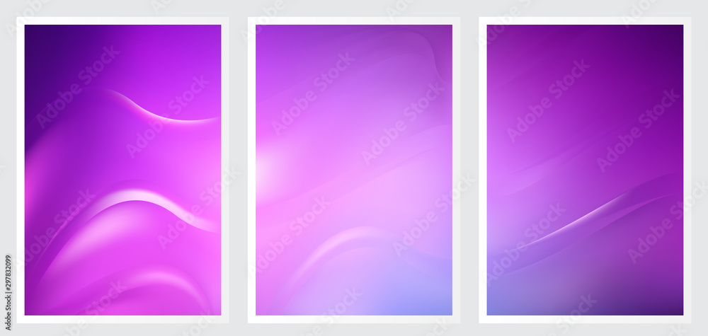 Fototapeta premium Set of abstract creative vector background design