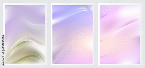 Set of abstract creative vector background design