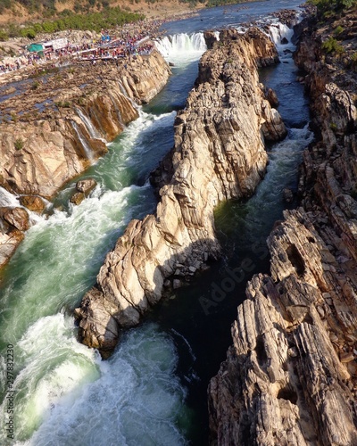 Dhuandhar Waterfall Jabalpur, Madhya Pradesh (India), this is also known as Marble Rocks.