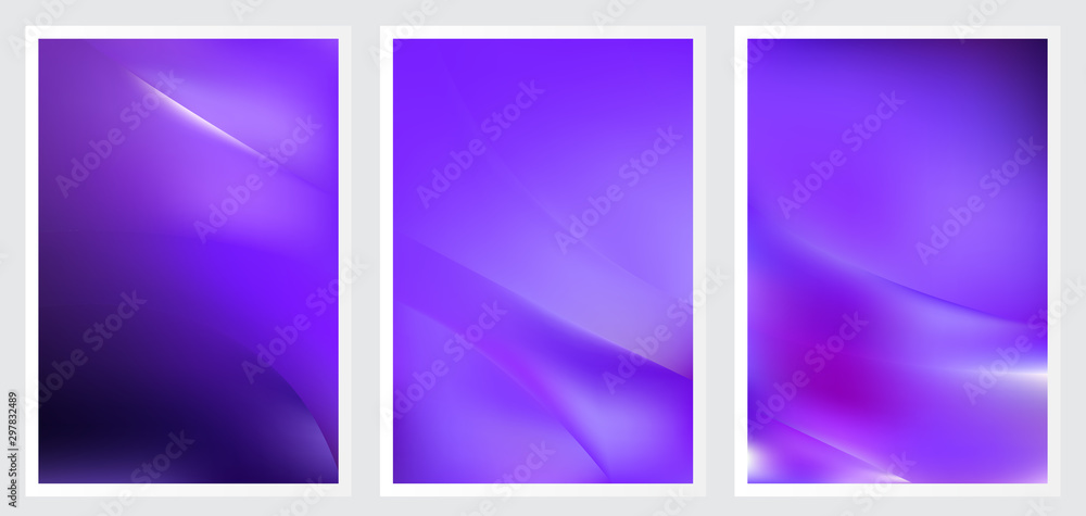 Fototapeta premium Set of abstract creative vector background design