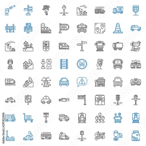 traffic icons set