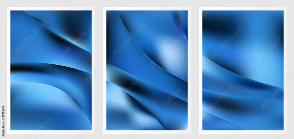 Fototapeta premium Set of abstract creative vector background design