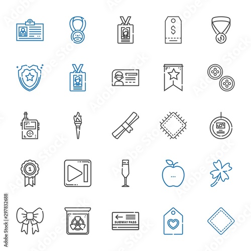 badge icons set