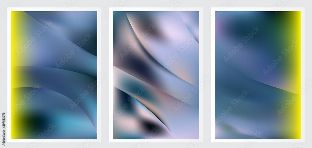 Naklejka premium Set of abstract creative vector background design