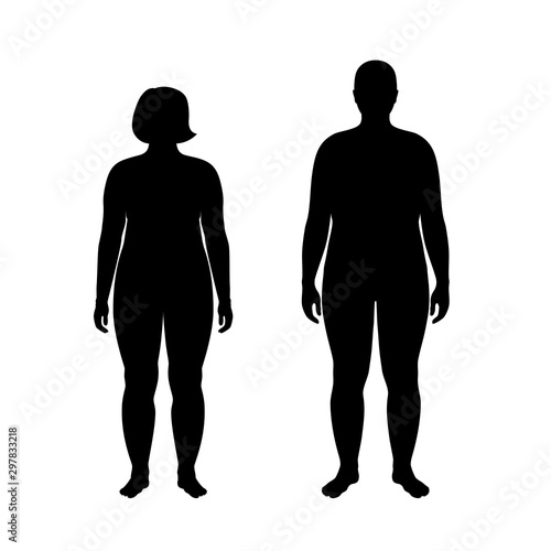 woman and man silhouette