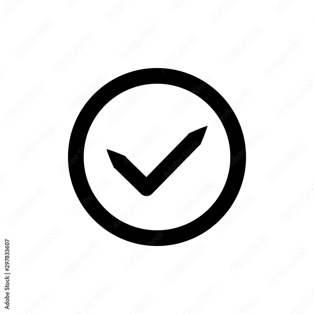 check mark icon trendy flat design check mark icon trendy flat design