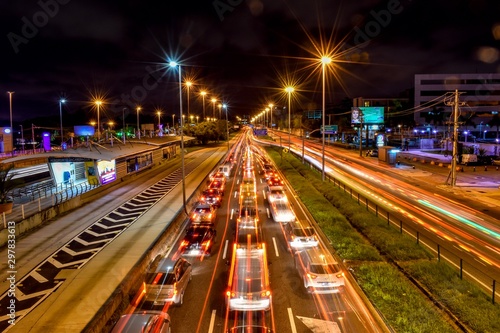 traffic in city at night © @eduardo.campos1