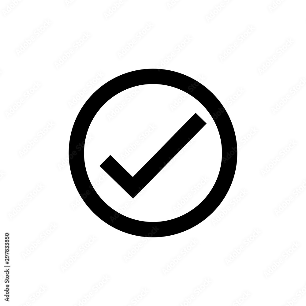 check mark icon trendy flat design check mark icon trendy flat design