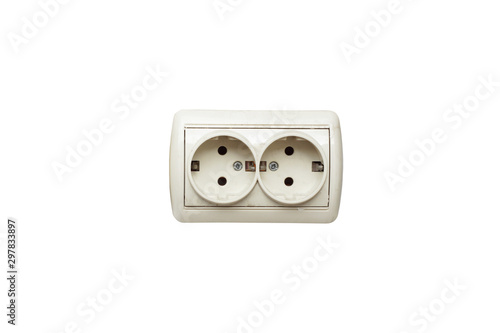 Old white socket.