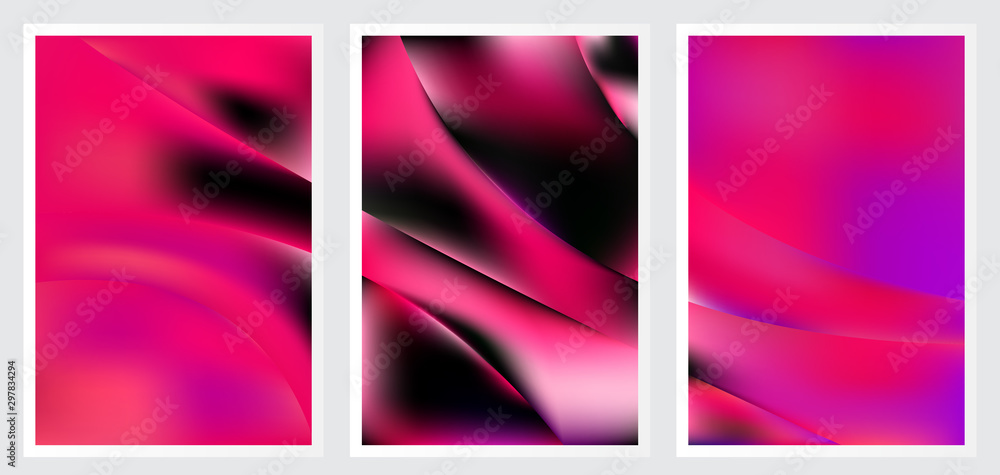 Fototapeta premium Set of abstract creative vector background design