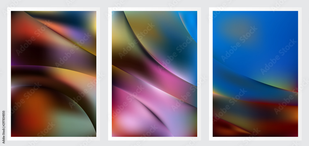 Set of abstract vector background design Set of abstract vector background design