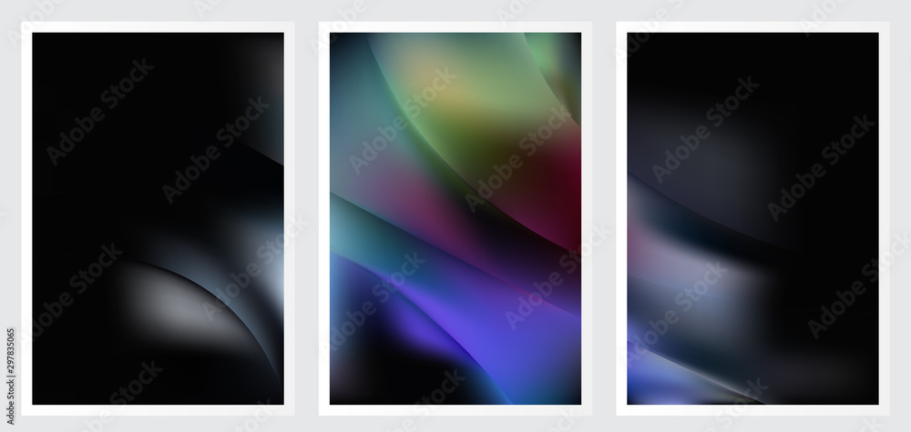 Fototapeta premium Set of abstract vector background design