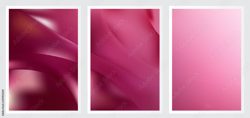 Fototapeta premium Set of abstract vector background design