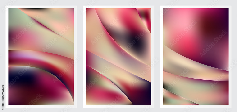 Set of abstract vector background design Set of abstract vector background design