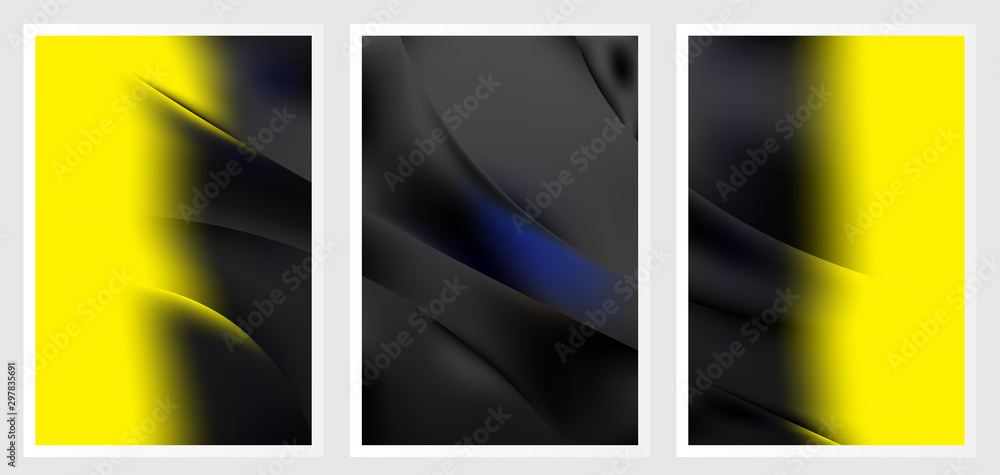 Fototapeta premium Set of abstract vector background design