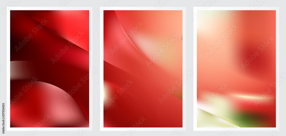 Fototapeta premium Set of abstract vector background design