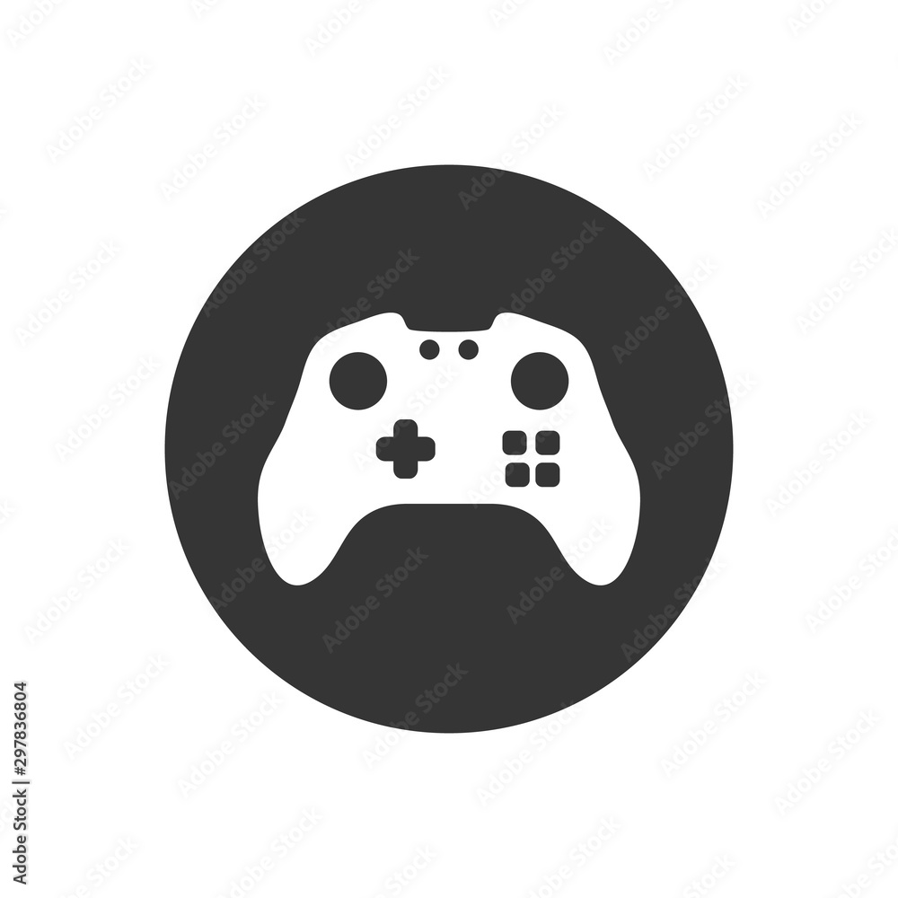 Joystick icon on white. vector illustration flat style Joystick icon on white. vector illustration flat style
