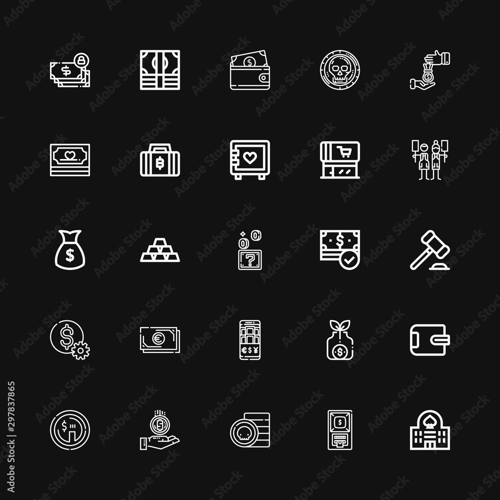 Editable 25 currency icons for web and mobile Editable 25 currency icons for web and mobile