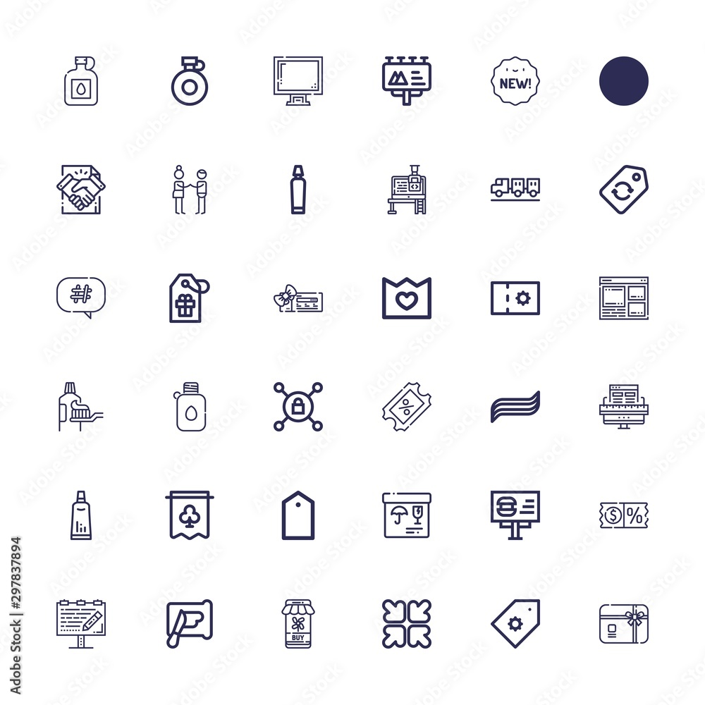 Editable 36 promotion icons for web and mobile Editable 36 promotion icons for web and mobile