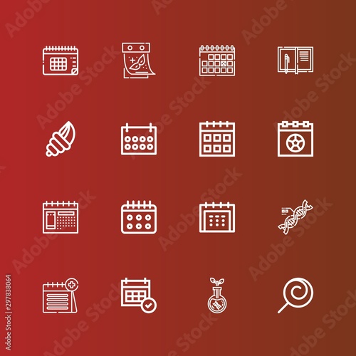 Editable 16 spiral icons for web and mobile