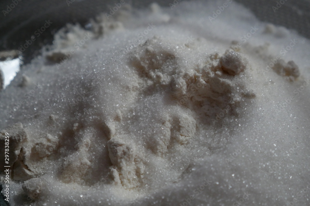 Obraz premium Sugar and flour, pastry