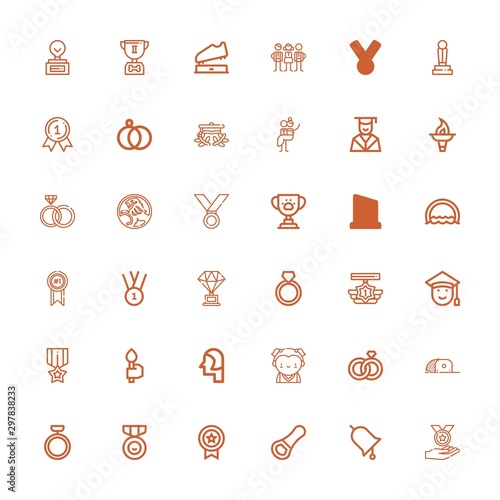 Editable 36 ceremony icons for web and mobile