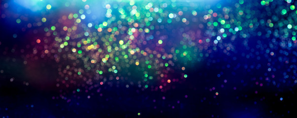 glitter bokeh lighting effect Colorfull Blurred abstract background for birthday, anniversary, wedding, new year eve or Christmas