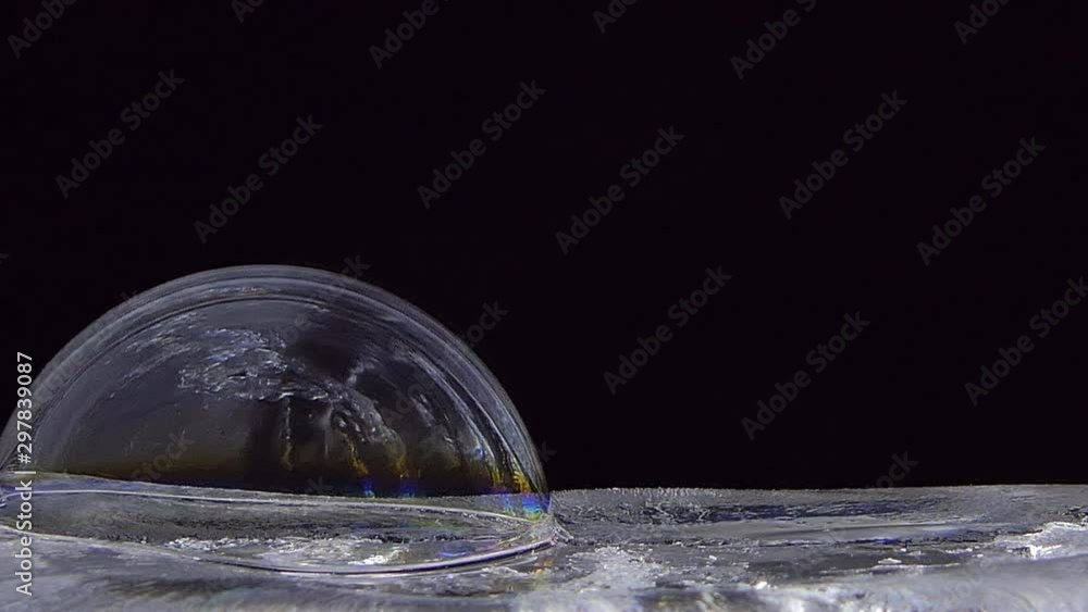 Bubble soap on ice. Bubble soap on ice.
