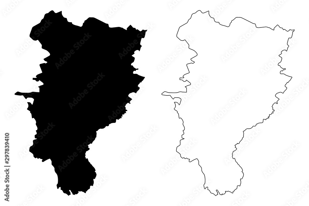 Kildare County Council (Republic of Ireland, Counties of Ireland) map vector illustration, scribble sketch Kildare map....