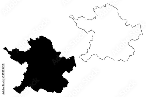 Meath County Council (Republic of Ireland, Counties of Ireland) map vector illustration, scribble sketch Meath map....