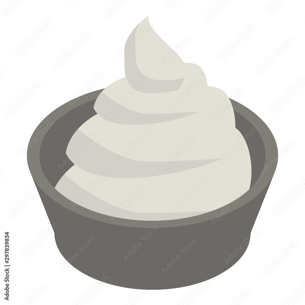 Onion sauce icon. Isometric of onion sauce vector icon for web design isolated on white background Onion sauce icon. Isometric of onion sauce vector icon for web design isolated on white background