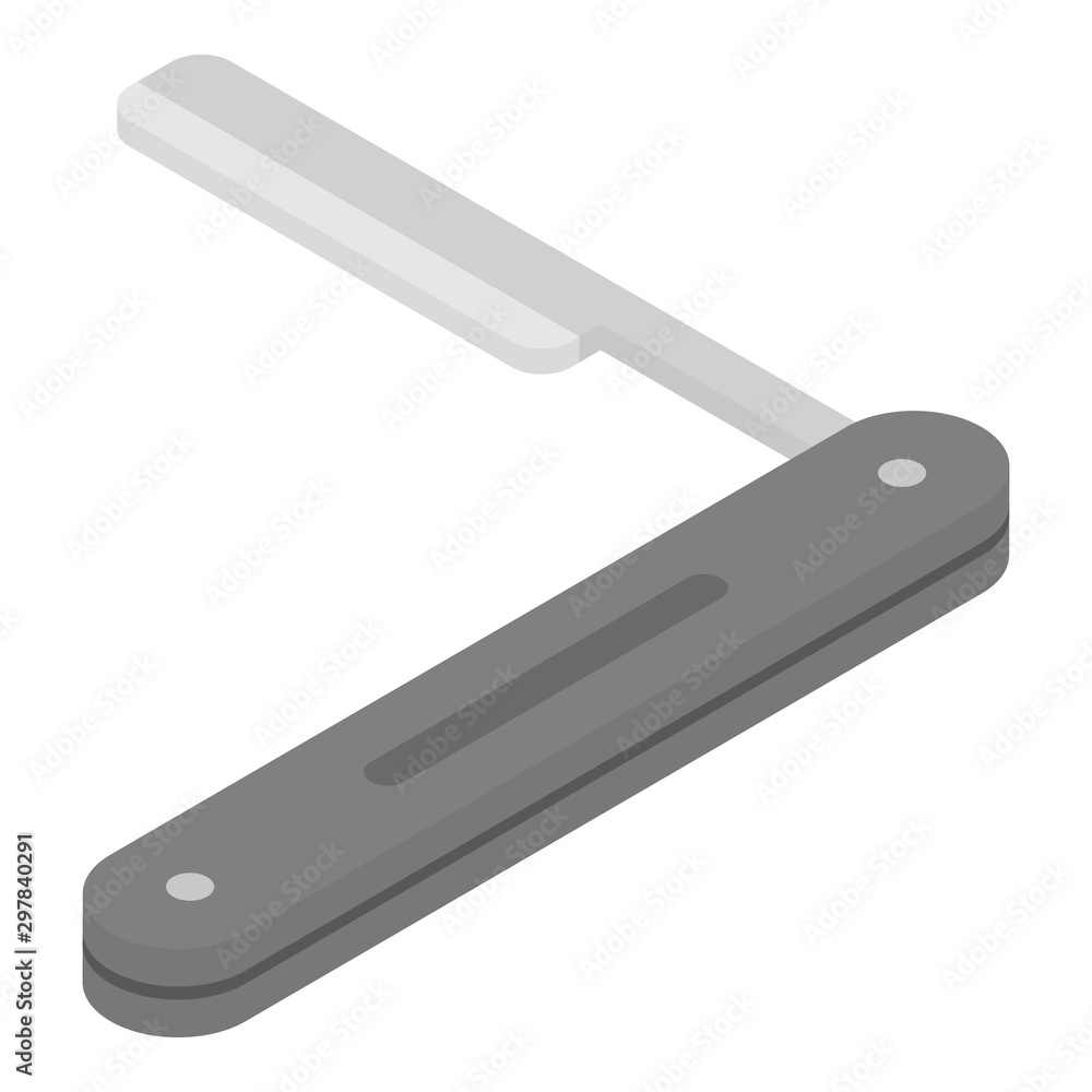 Blade razor icon. Isometric of blade razor vector icon for web design isolated on white background Blade razor icon. Isometric of blade razor vector icon for web design isolated on white background