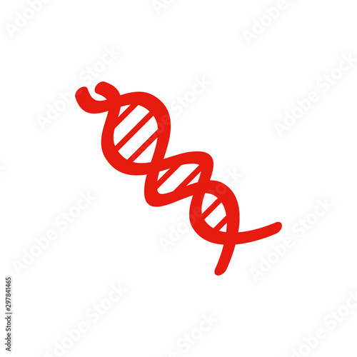 DNA ICON VECTOR LOGO ILLUSTRATION