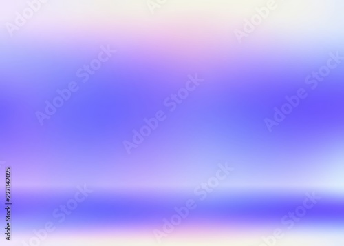 Magical 3d background. Lilac pink blue gradient. Wonderful space illustration. Fantastic digital decoration.