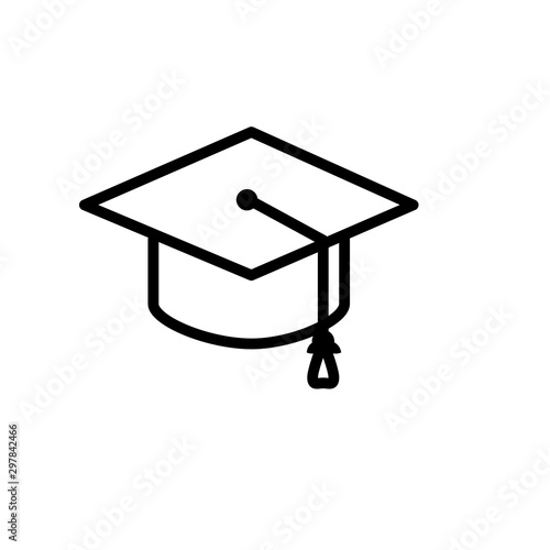 best graduation hat icon vector