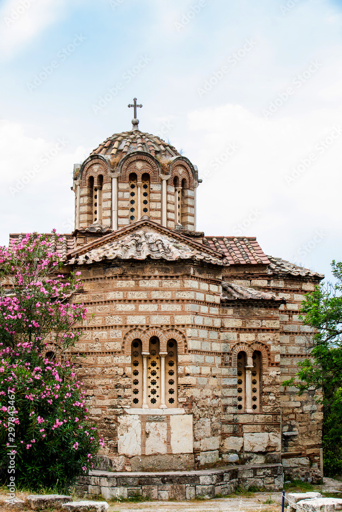 Church of the Holy Apostles known as Holy Apostles of Solaki located in the Ancient Agora of Athens built on the 10th century