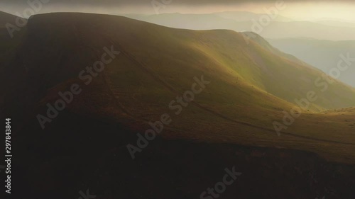 Sunset in the mountains, Mount Bliznitsa, Svydovets, Ukraine photo