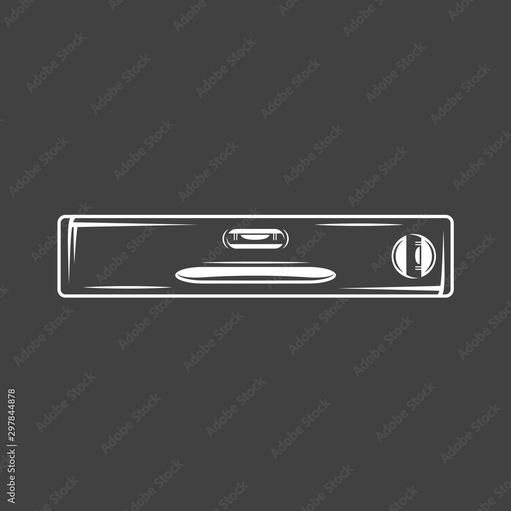 Level isolated on black background Level isolated on black background