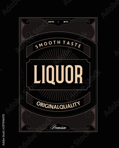 Vector frame art deco luxury antique retro vector illustration 