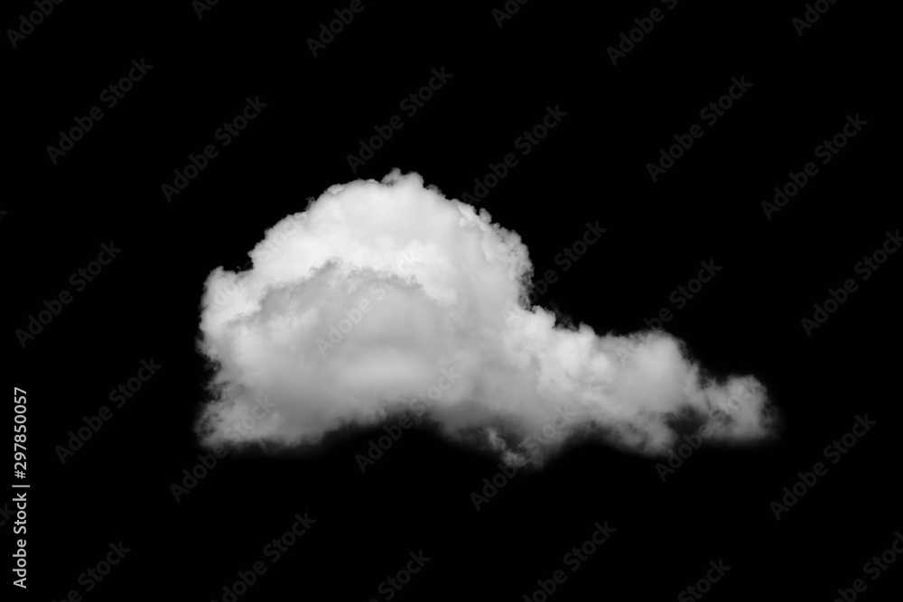 Single white cloud on black background, Black sky and lonely white cloud,  Isolated one cloud on black Stock Photo | Adobe Stock