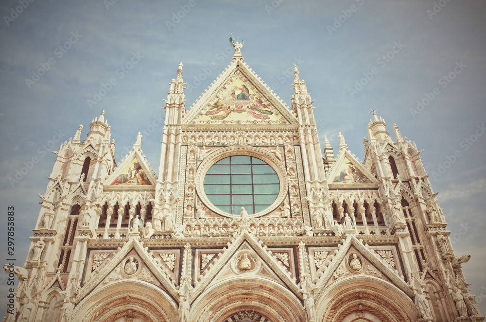 The Duomo of Siena in Tuscany, Italy