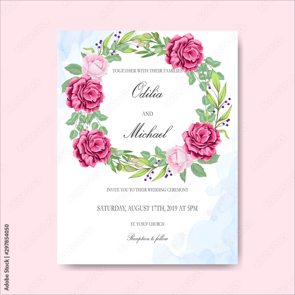 design, invitation, floral, illustration, card, vector, greeting, frame, wedding, beautiful, flower, nature, background, spring, vintage, romantic, template, decorative, leaf, border, decoration, art,