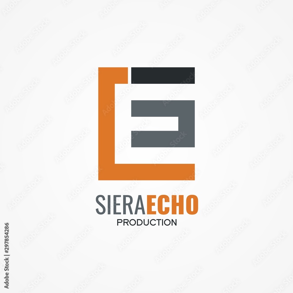 Letter ES logo concept vector illustration Letter ES logo concept vector illustration