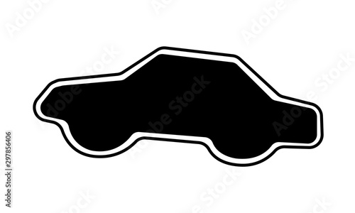 car icon vector illustration isolated
