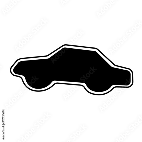 car icon vector illustration isolated