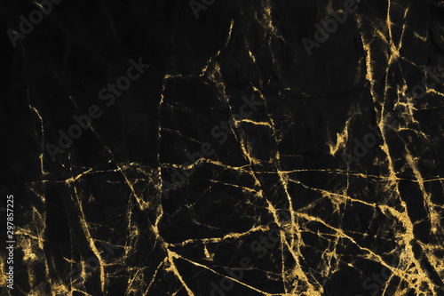 Black and gold marble texture design for cover book or brochure, poster, wallpaper background or realistic business and design artwork. 
